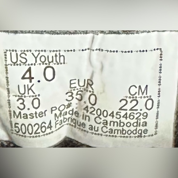 Vans Range EXP Low Top Youth Size 4 Black White Nylon Suede Sneakers - Picture 16 of 16